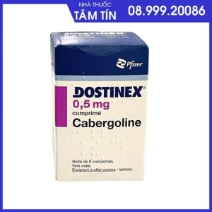 Dostinex 0.5mg Pháp lọ 8 viên