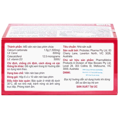 abricotis-3 Abricotis bổ sung canxi hỗ trợ sức khỏe xương, cơ bắp hộp 6 vỉ x 10 viên