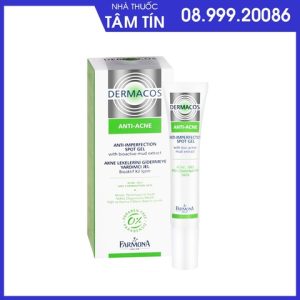 Gel Chấm Mụn Trứng Cá Dermacos Anti-Ance Anti Imperfection Spot Gel 15ml