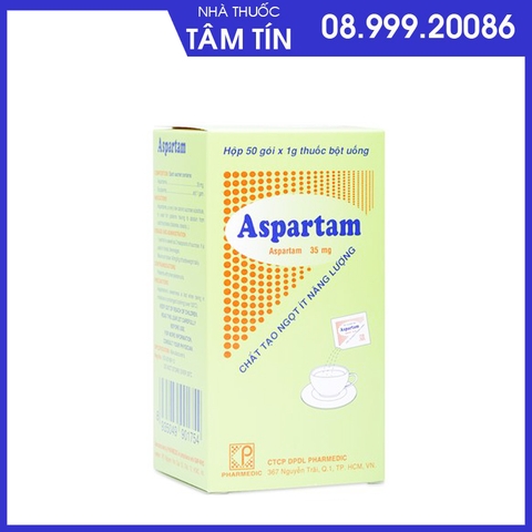 asp-1 Đường Ăn Kiêng Aspartam 35mg Hộp 50 gói