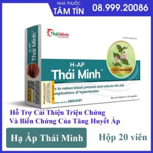 Hạ Áp Thái Minh – Hỗ Trợ Cải Thiện Triệu Chứng Và Biến Chứng Của Tăng Huyết Áp