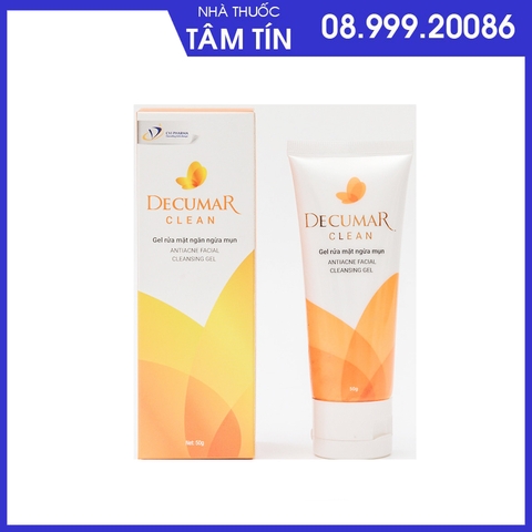clean-1 Decumar clean 50g gel rửa mặt