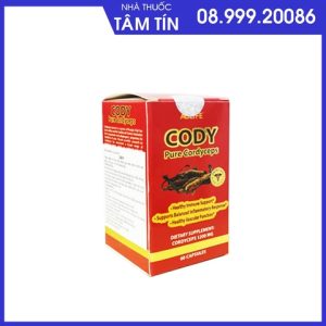 CODY Aulife Pure Cordyceps (NK Mỹ) hộp 60 viên