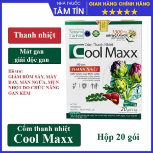 Cốm thanh nhiệt Cool Maxx hộp 20 gói*6g thanh nhiệt, mát gan, giải độc gan