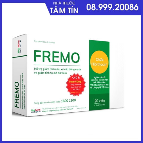 fremo Fremo - Hỗ Trợ Giảm Mỡ Máu, Xơ Vữa Động Mạch