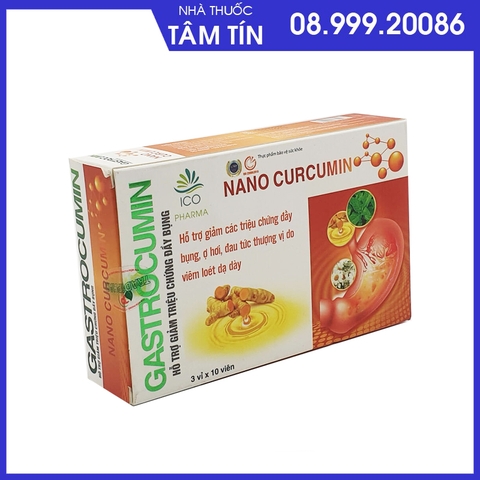 gastroc Gastrocumin Nano Curcumin Hộp 3 vỉ*10 viên