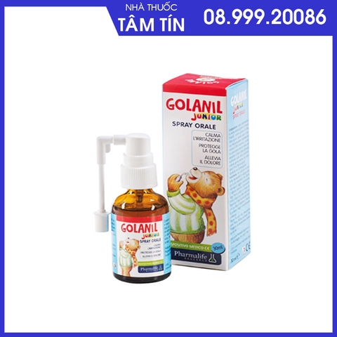 junior-1 Xịt họng Golanil Junior Spray Orale 30ml