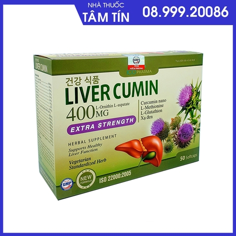 liver-curmin-1 Liver Curmin Extra Strength hộp 10 vỉ*5 viên