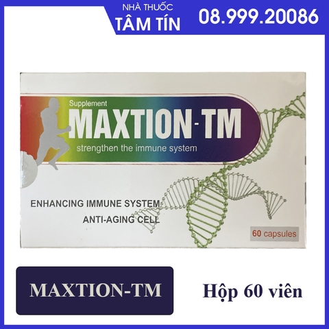 maxtion-tm Maxtion-TM glutathione 500 tăng cường khả năng miễn dịch hộp 60 viên