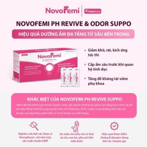 Viên đặt Novofemi hồng hộp 2 vỉ*7 viên