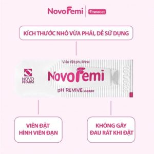 Viên đặt Novofemi hồng hộp 2 vỉ*7 viên