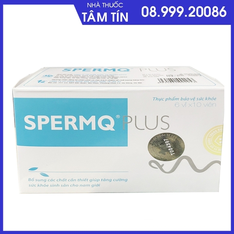 spermq Sperm Q plus hộp 6 vỉ*10 viên