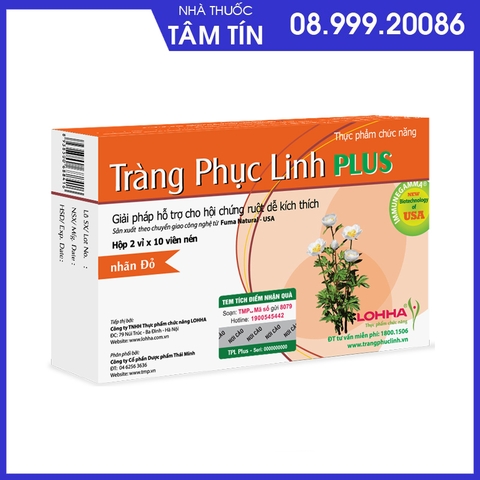 vi Viên Uống Hỗ Trợ Hội Chứng Ruột Kích Thích Tràng Phục Linh Plus