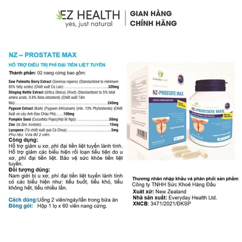 vn-11134207-7r98o-lnjhugumeorx2a-jpeg NZ-Prostate Max hộp 60 viên giảm u xơ, phì đại tuyến tiền liệt