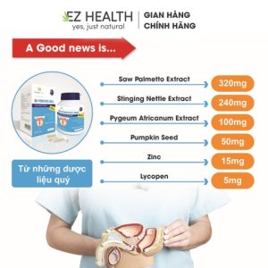 NZ-Prostate Max hộp 60 viên giảm u xơ, phì đại tuyến tiền liệt