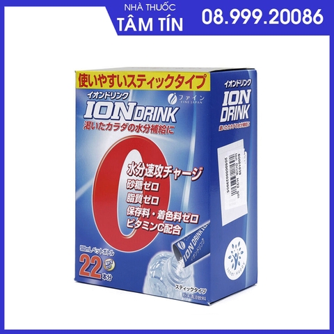 xanh-da55b81f-d1d2-45b7-8095-d9e5553dfe7e-1 Bột Điện Giải Iondrink - Hộp 22 gói