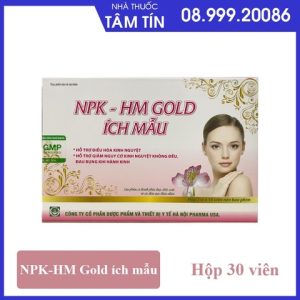 NPK-HM GOLD ích mẫu hộp 3 vỉ x 10 viên