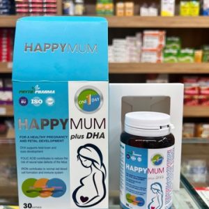 Happy Mum plus DHA hộp 30 viên bổ sung Vitamin khoáng chất và DHA cho bà bầu